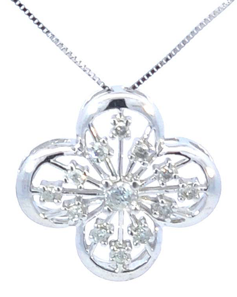 DIAMANTS-PENDENTIF - FLEUR 13=.25 - PROMO